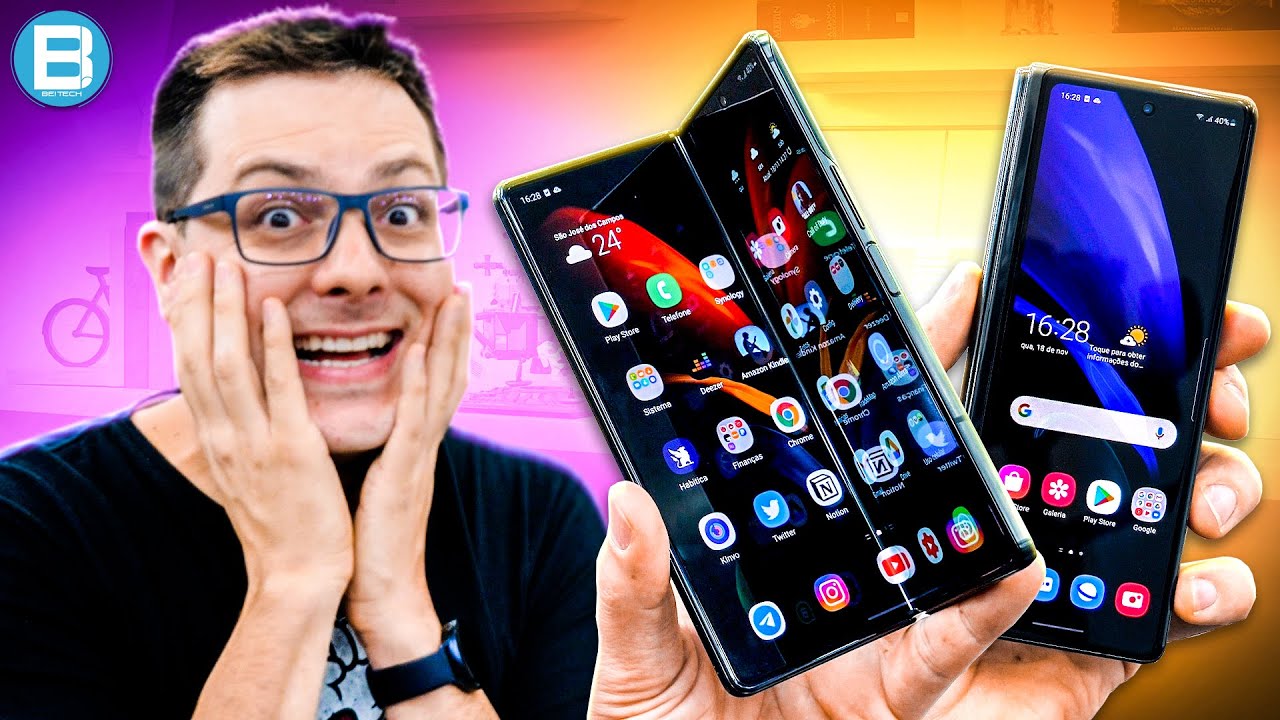 GALAXY Z FOLD 2! INCRÍVEL! Não ESPERAVA gostar TANTO assim! SAMSUNG não BRINCOU em SERVIÇO! UNBOXING