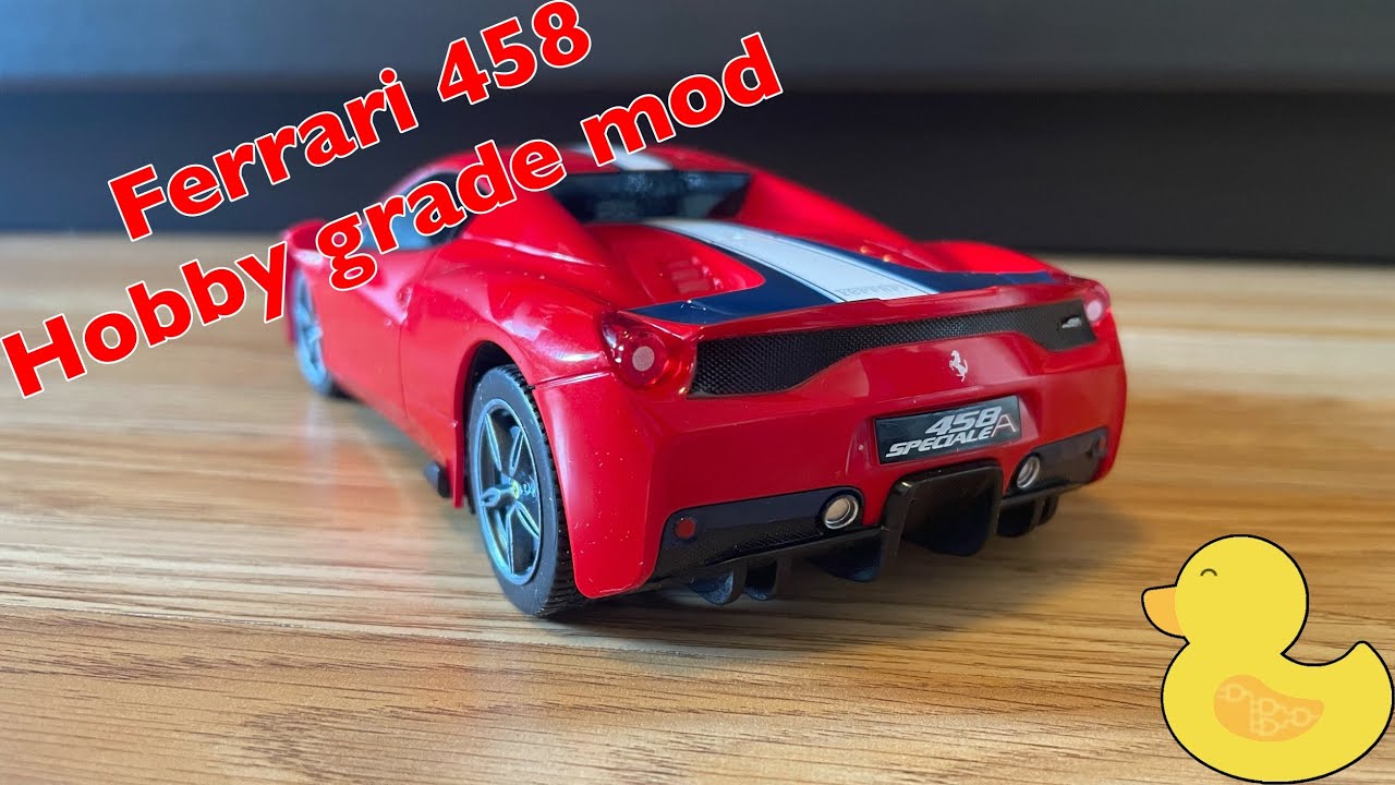 Rastar Ferrari 458 SPECIALE 1/24 RC car hobby grade conversion #ferrari #ferrari458 #rastar #rccar