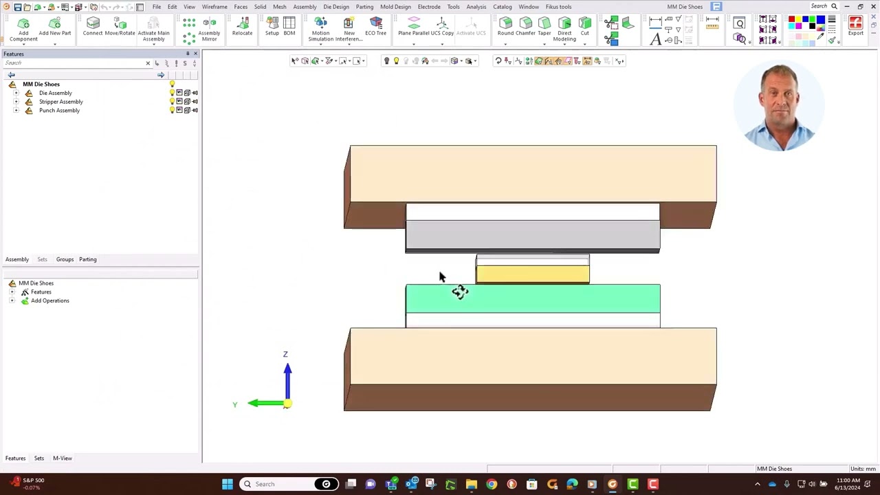 Create a Die Set #3-Tutorial-DIE Design Video Series Cimatron