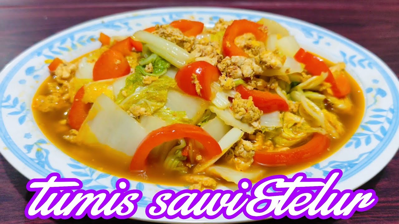 Tumis sawi, telur gampang dan praktis