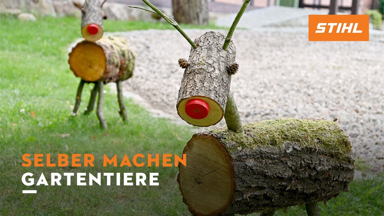 Rentiere aus Holz selber machen | Anleitung