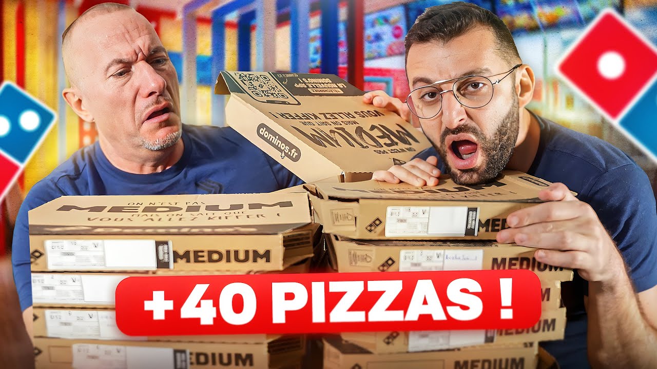 On a acheté toutes les pizzas de la carte Domino's Pizza !