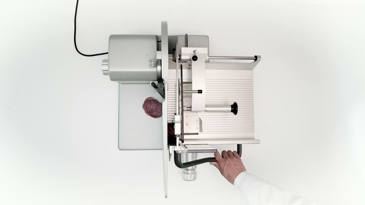 S.A.M. 300Psh Aufschnittmaschine mit Pusher Schlitten / meat slicer with push function