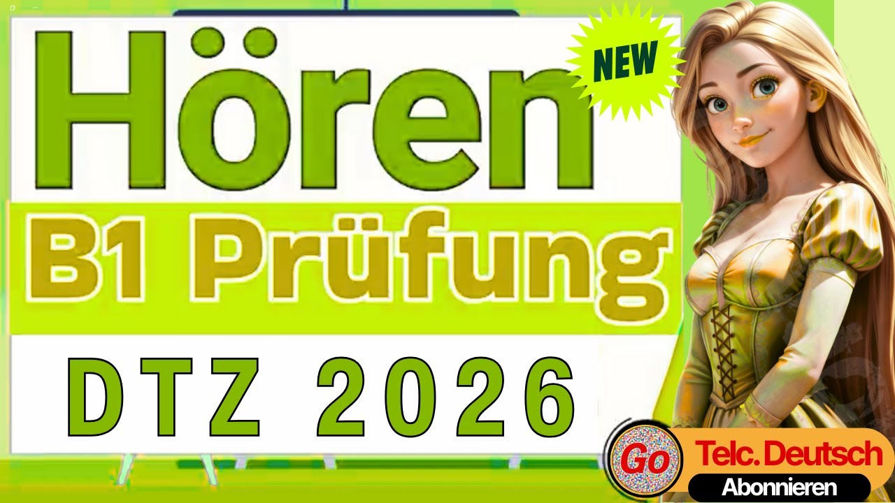Telc - B1 Prüfung - Hören Übungssatz - Telc DTZ 2026 TEST