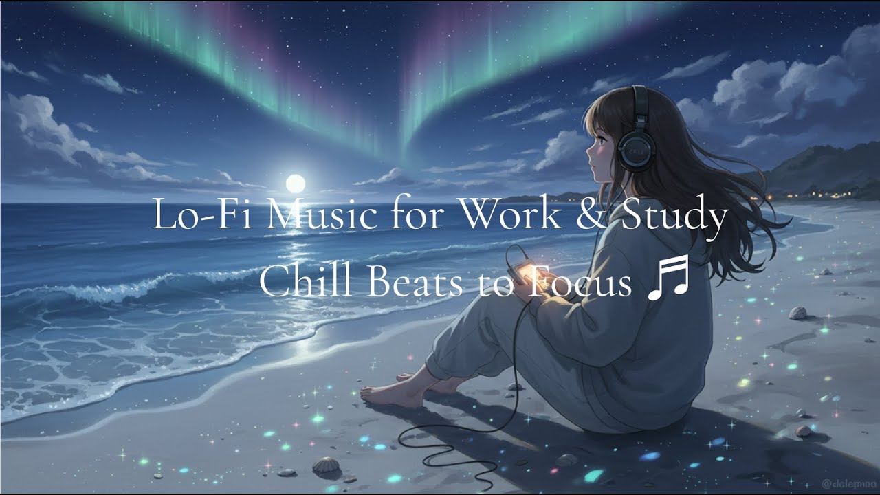 【作業用BGM】深夜の海辺で聴くLo-Fi Hip Hop 🌊 Late Night Ocean Vibes
