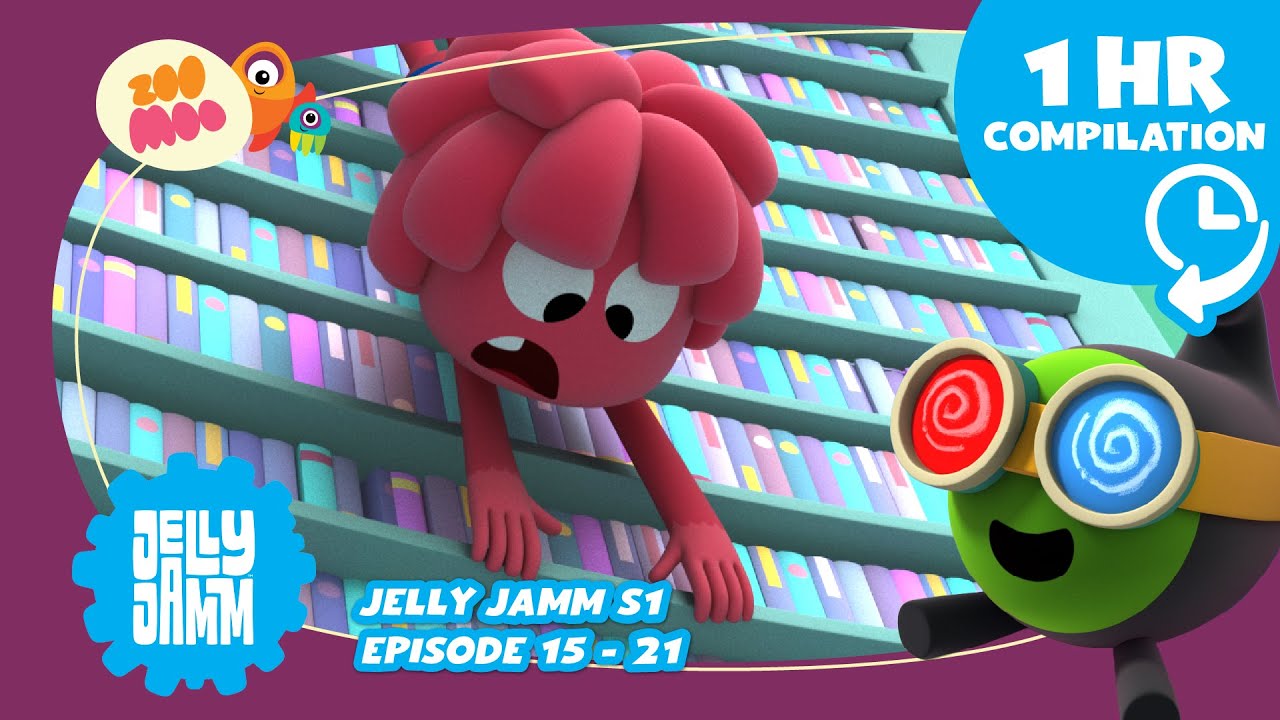 Jelly Jamm - 1 HOUR Compilation Video Season 1  Eps. 15-21 - FULL EPISODES Cartoons for Kids @ZooMoo