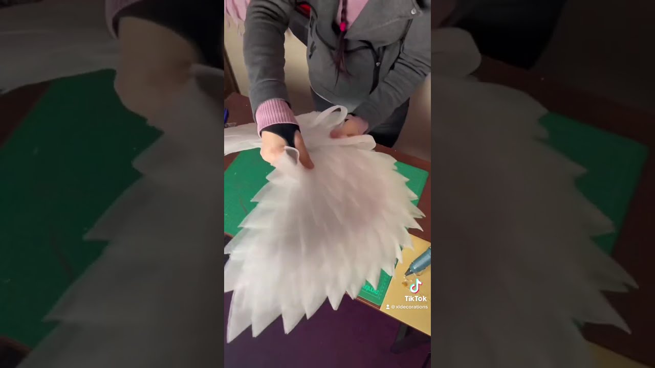 DIY videos from our TikTok Angel wings Large flowers
