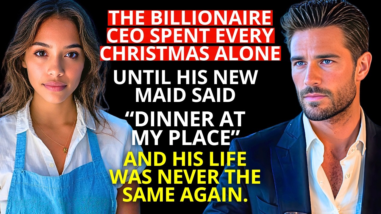 MILLIONAIRE spent every CHRISTMAS alone until the new MAID made an invitation that changed EVERYTHIN