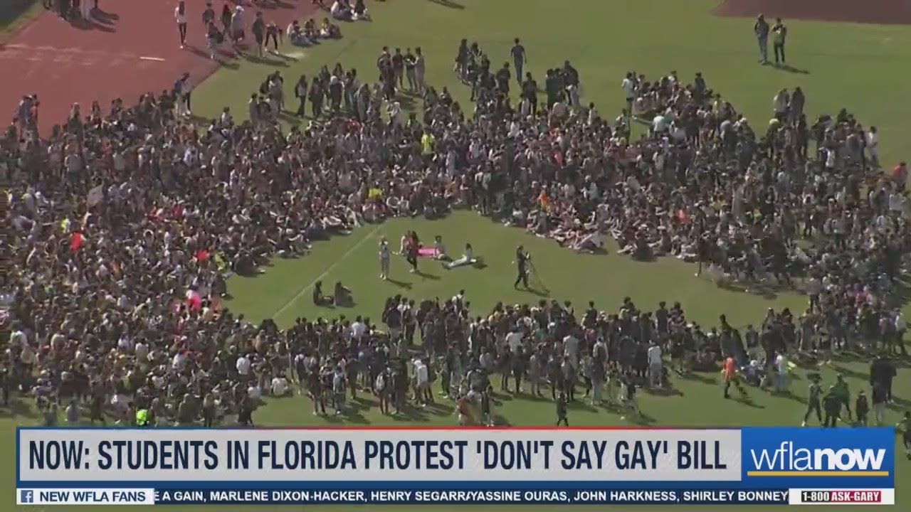 Florida high school students walkout over 'Don't Say Gay' bill
