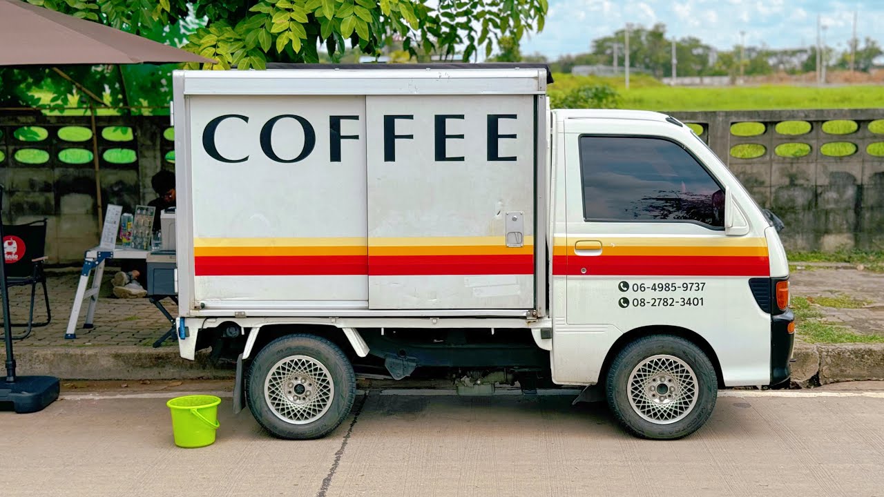 Cafe Vlog Mini Coffee Shop Van Truck Bar Barista Dream Mobile Kopi Kaffeewagen Relaxing Mood Anxiety