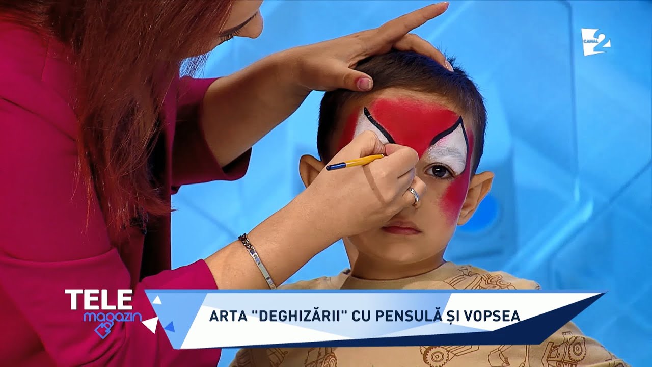 Picturi pe faţă pentru copii. Ce vopsele sunt folosite şi cum pot fi spălate desenele