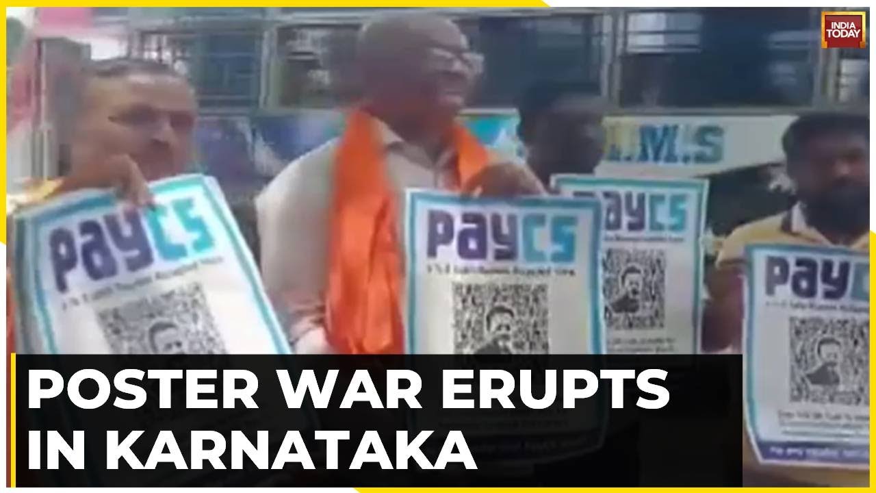 Poster War In Karnataka: PayCS Posters Flood Mandya, Targeting Agriculture Minister Chelvaraswamy