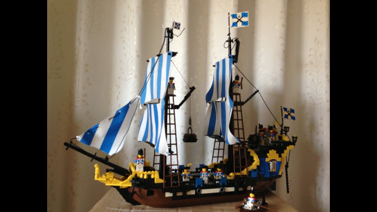 Lego Vintage Pirate Custom Ship MOC 6274 / 6285 / 10040 Caribbean Clipper Black Seas Baraccuda