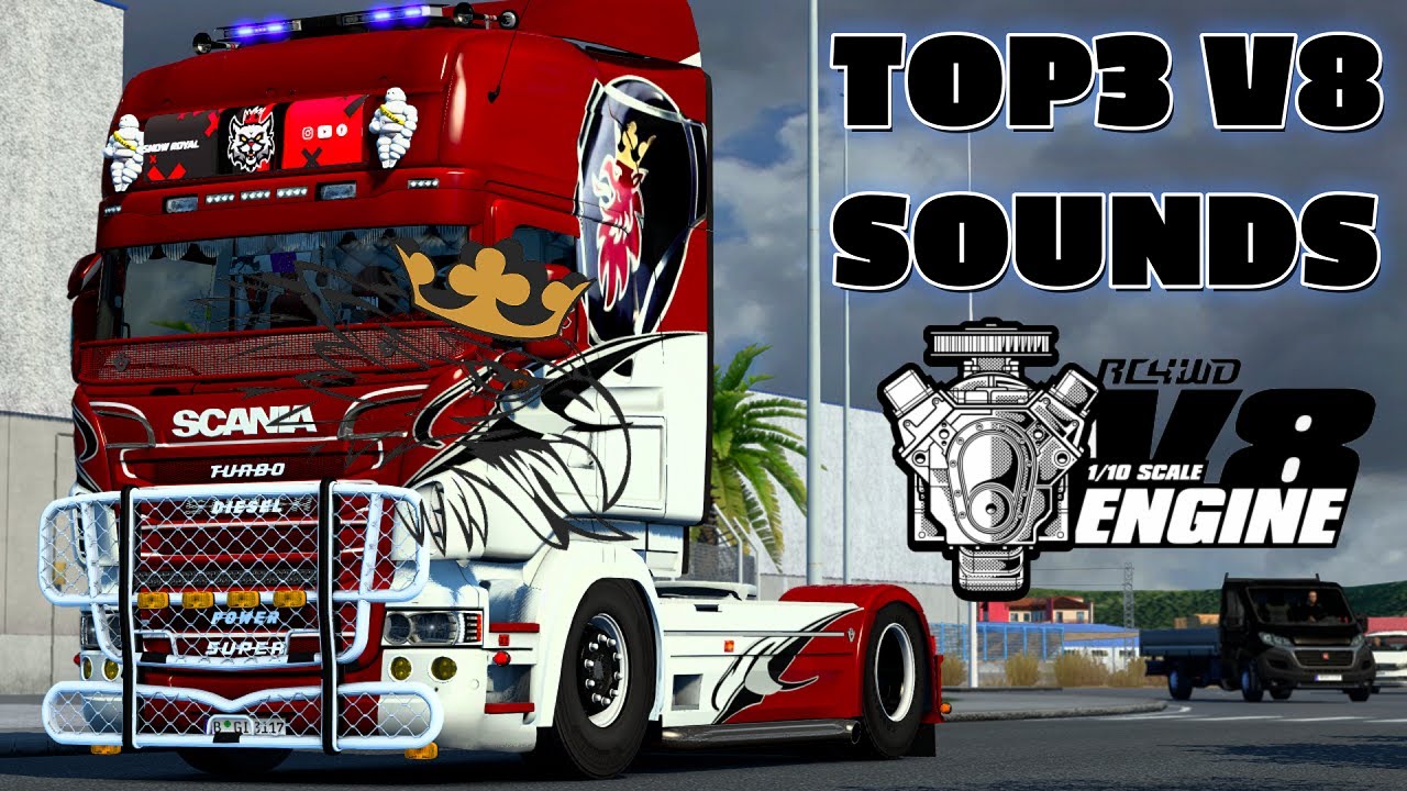 TOP 3 SOUND SCANIA V8 OPEN PIPE MODS ETS2 1.40 -1.53