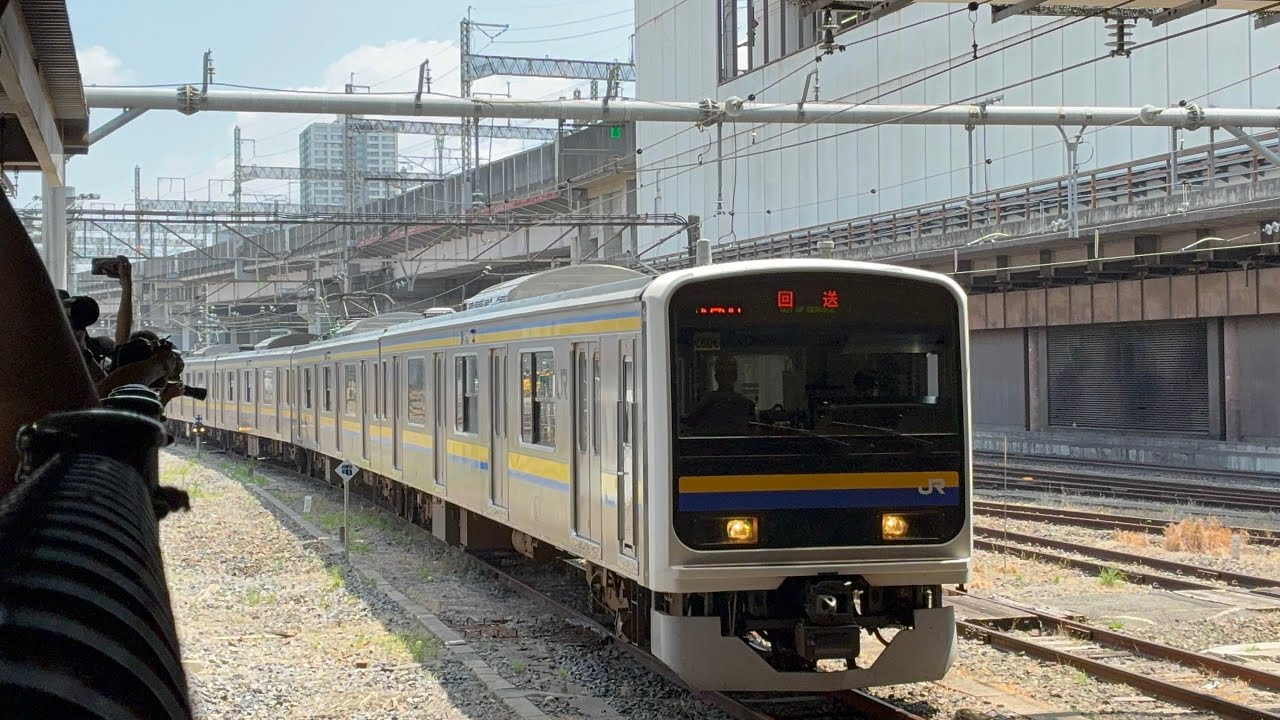 209系2100番台C606編成踏切事故修理によるom入場回送