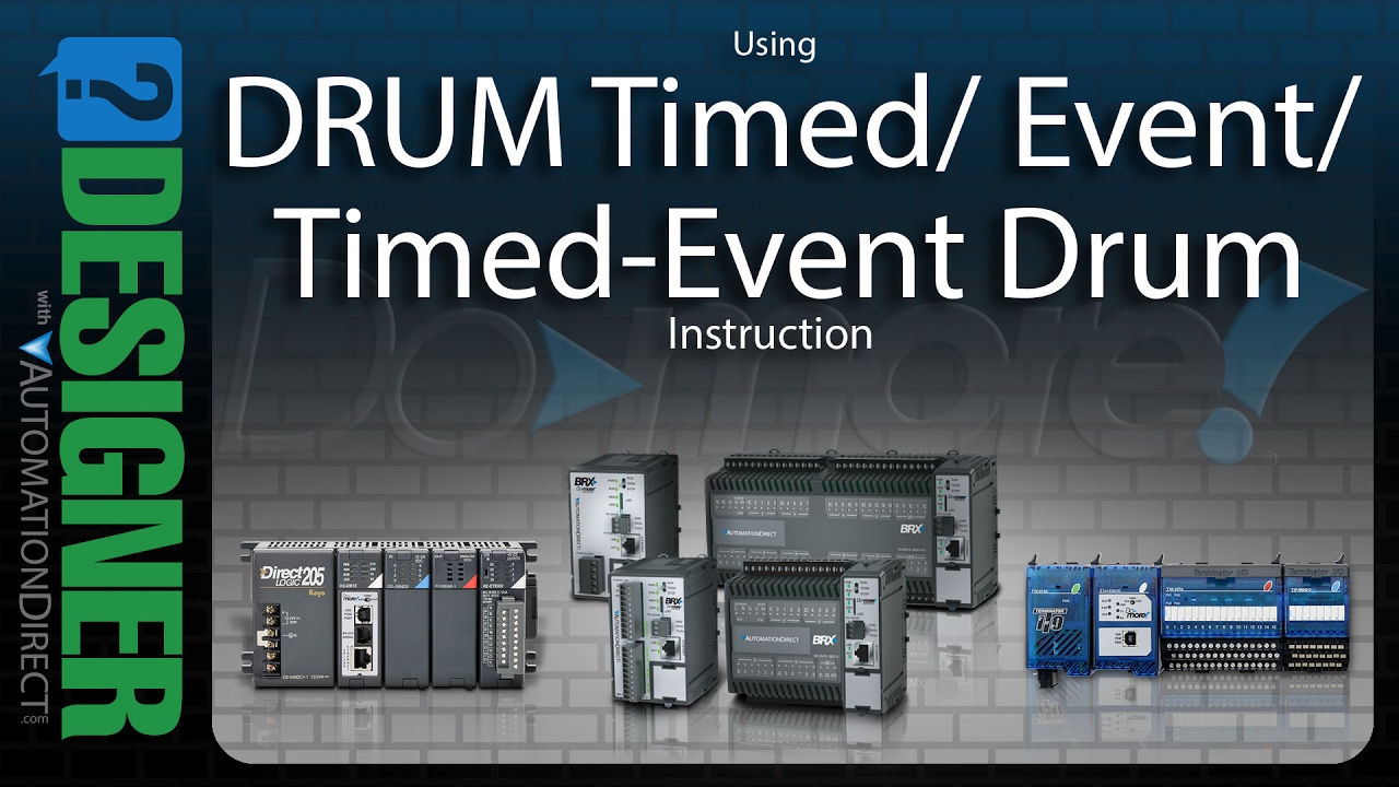 BRX Do-more Designer Using the DRUM Instruction from AutomationDirect