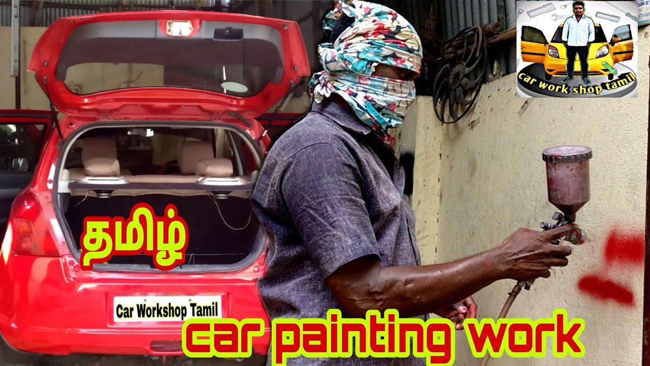 Swift car bumper painting in tamil