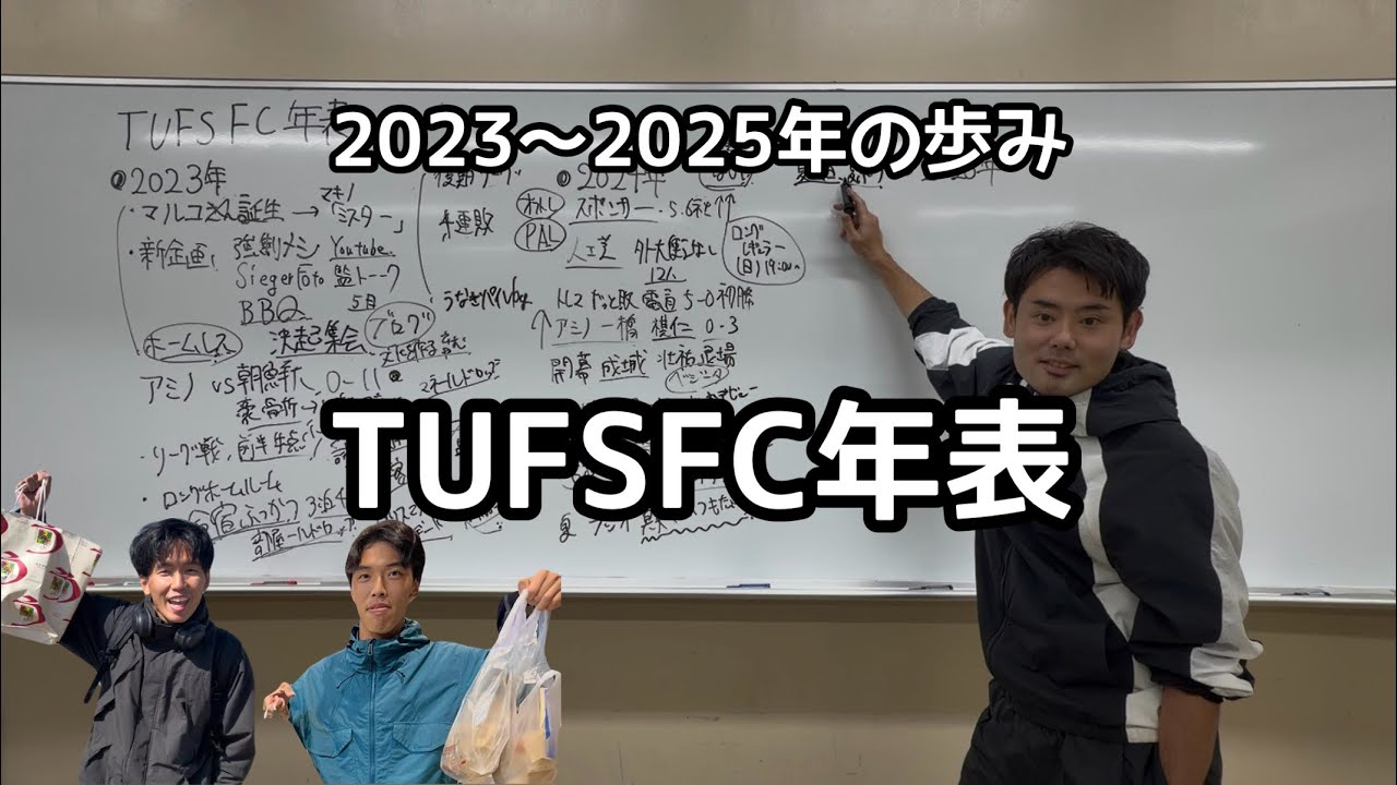 TUFSFC年表〜3年間を振り返ってみよう！〜
