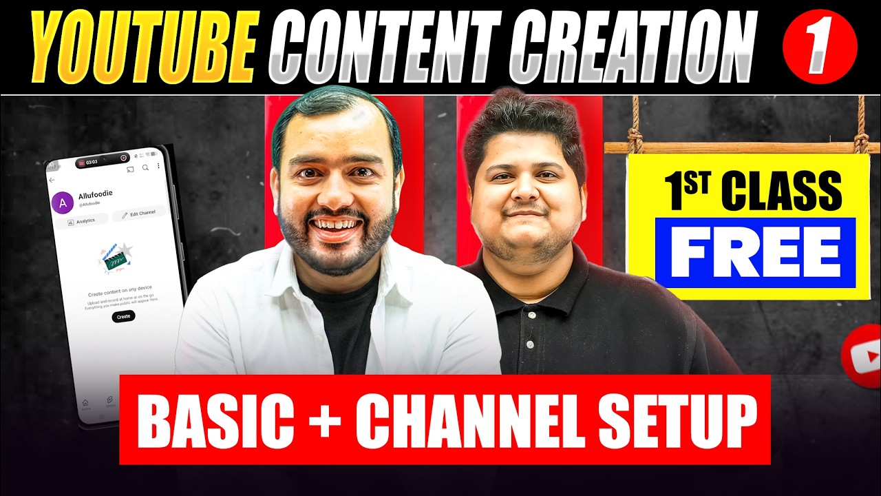 YouTube Content Creation || 1st Lecture FREE ON YOUTUBE || Earners 💥