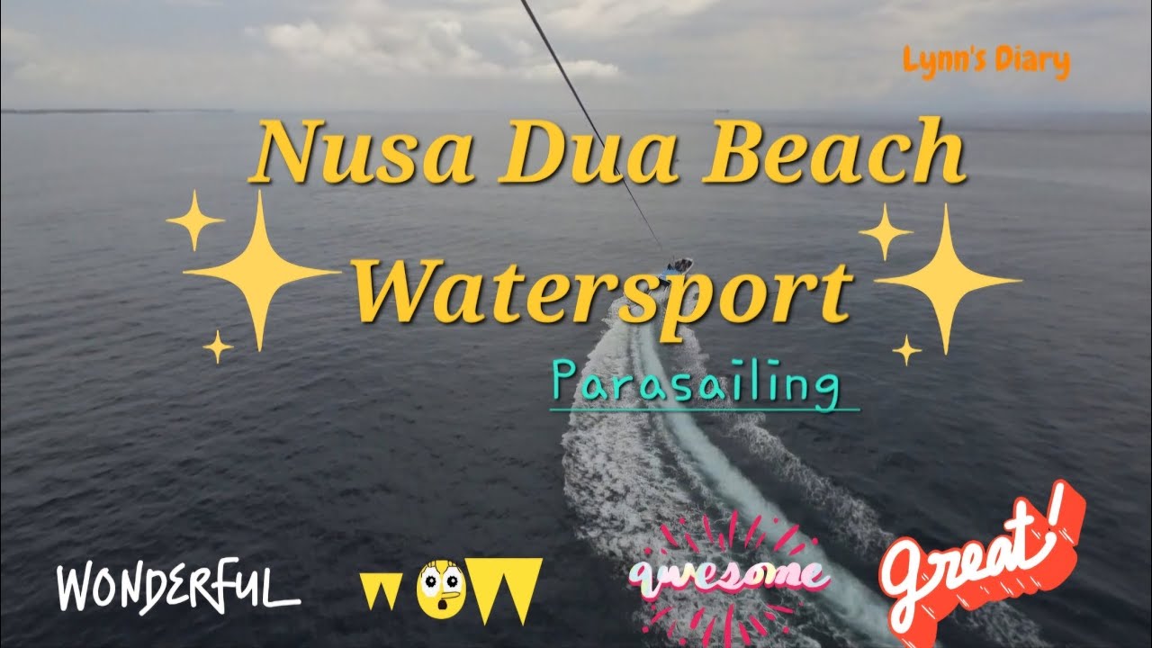 Parasailing in Nusa Dua Beach, Bali, Indonesia#travel #bali #travel #indonesia #balitourism #beach