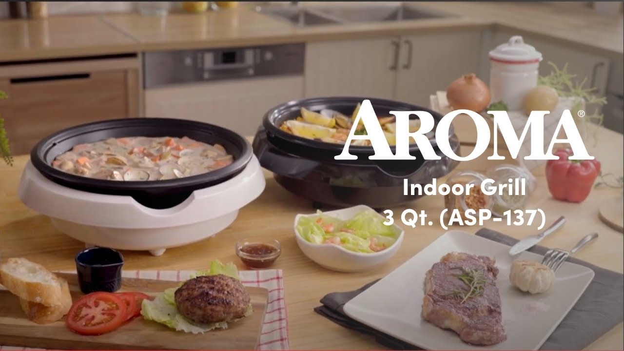 Aroma Grillet® 3-in-1 Indoor Grill [ASP-137]