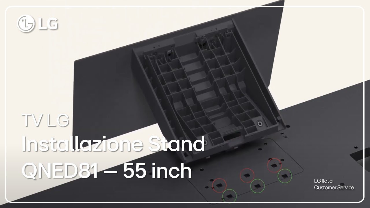 Telewizor LG | Montaż stojaka LG QNED81 | 55 cali