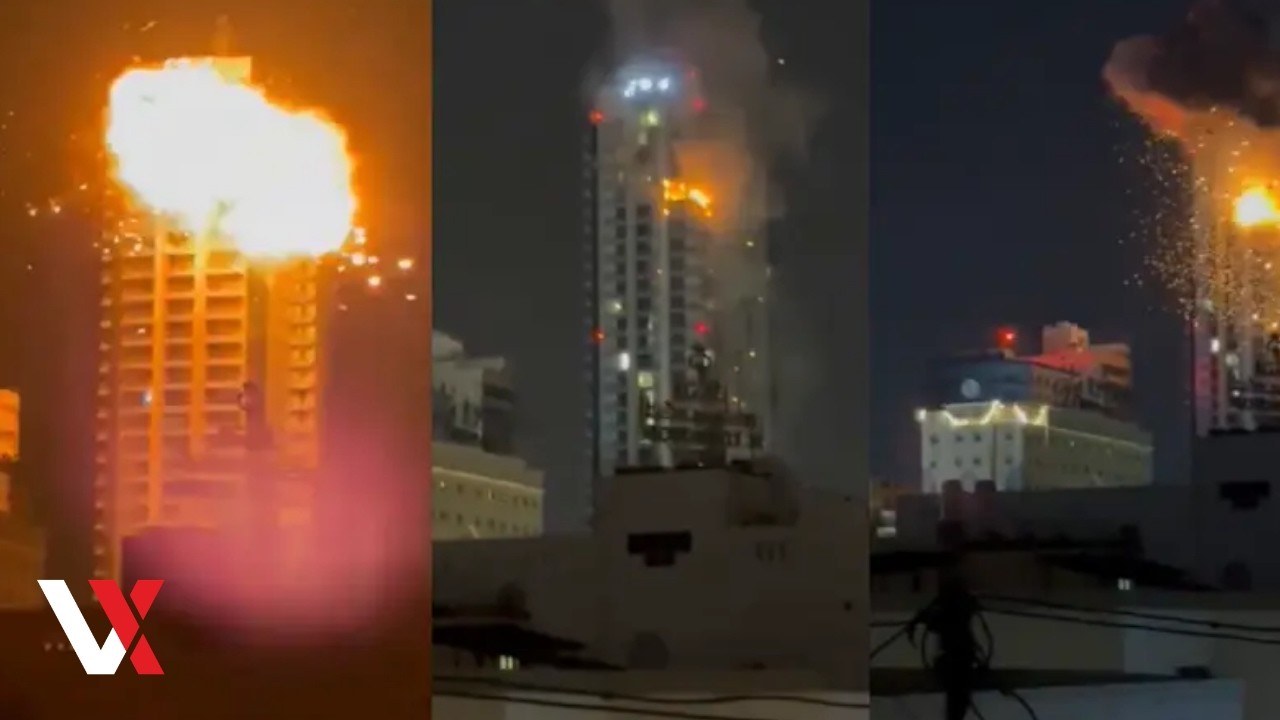Iran Fires Missiles At Bahrain's Bapco Energies Refinery, Massive Explosions Reported | VERTEX