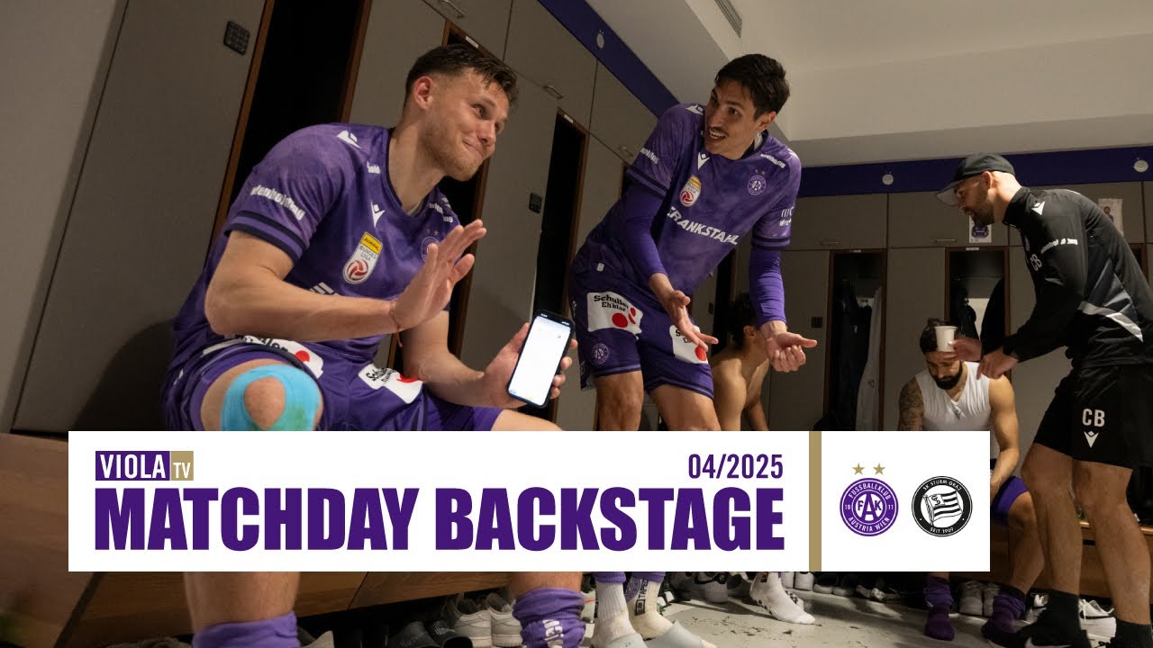 Matchday Backstage: Austria Wien - Sturm Graz 2:1 (04/2025) #faklive #Veilchen #violatv
