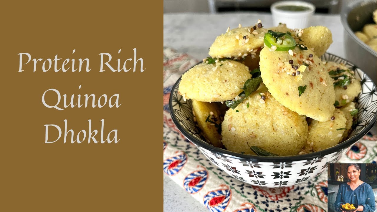 PROTEIN RICH QUINOA DHOKLA | HOW TO MAKE QUINOA DHOKLA