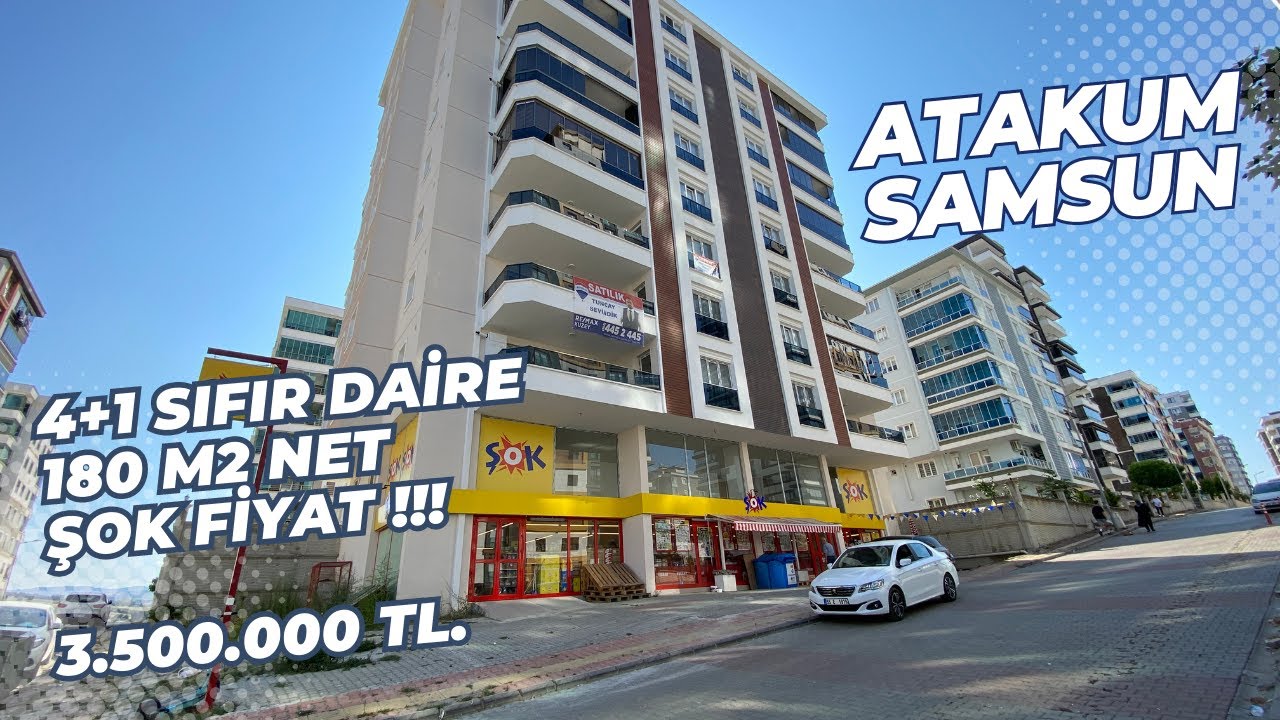 ❌ SATIŞTA DEĞİLDİR - SIFIR 4+1 DAİRE / 3.500.000 TL. / DENİZ MANZARALI / SAMSUN ATAKUM