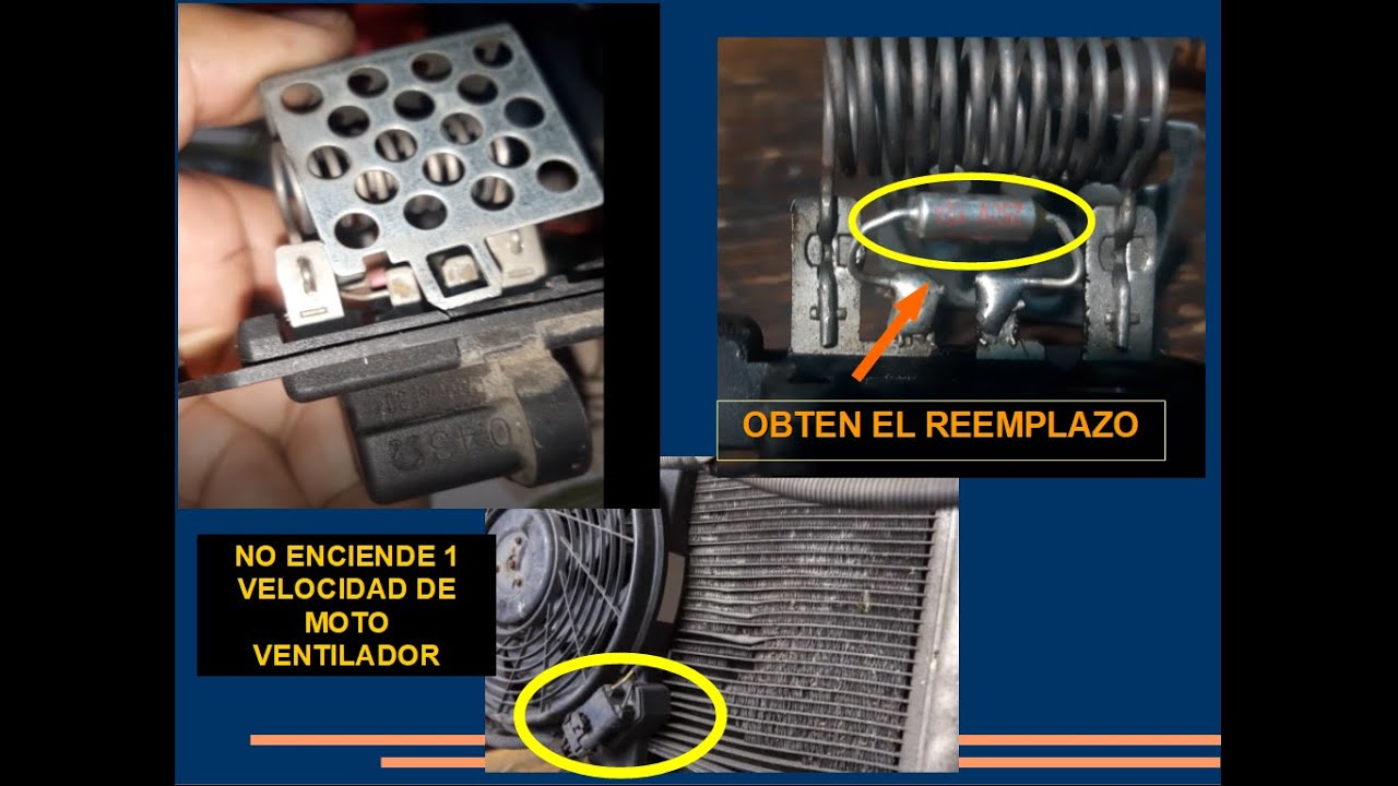 Reparación PRIMERA Velocidad de moto ventilador (Ventilador de radiador) Sin  puente.