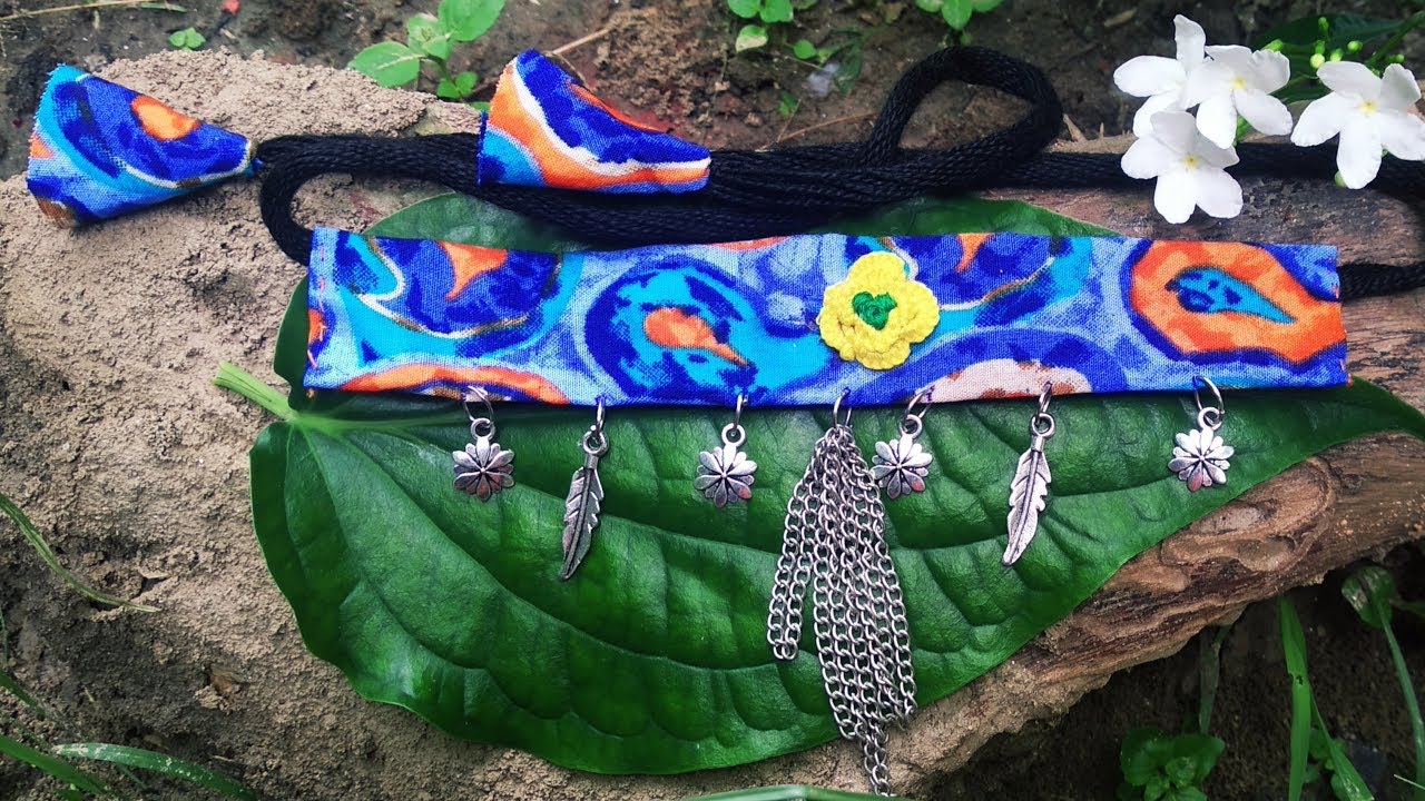 Fabric choker making | DIY| fabric jewellery making