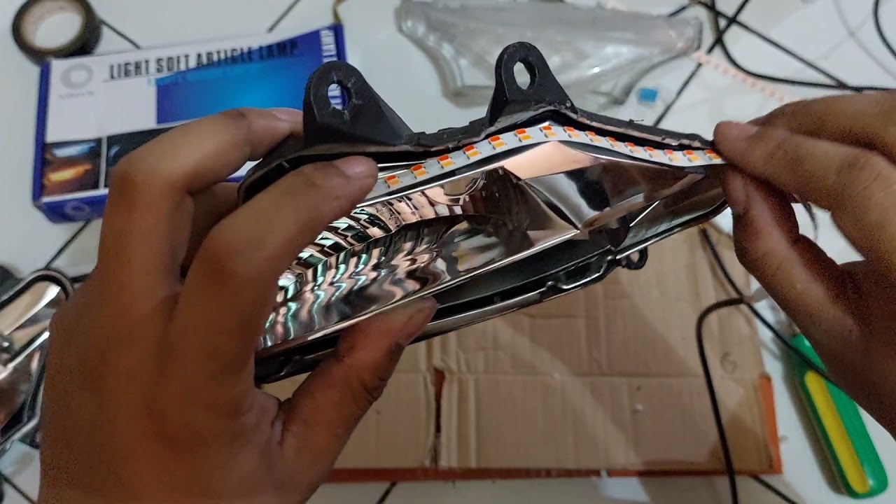Pasang DRL Sein Running di Supra X 125
