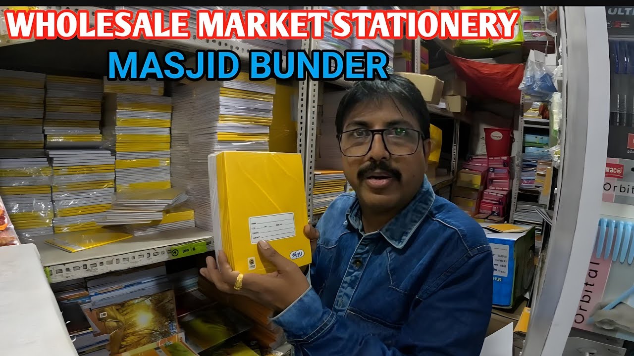 Biggest Wholesale Stationery Shop @ Mumbai IN MASJID BUNDER | Book Pen, Pencil, stationary items