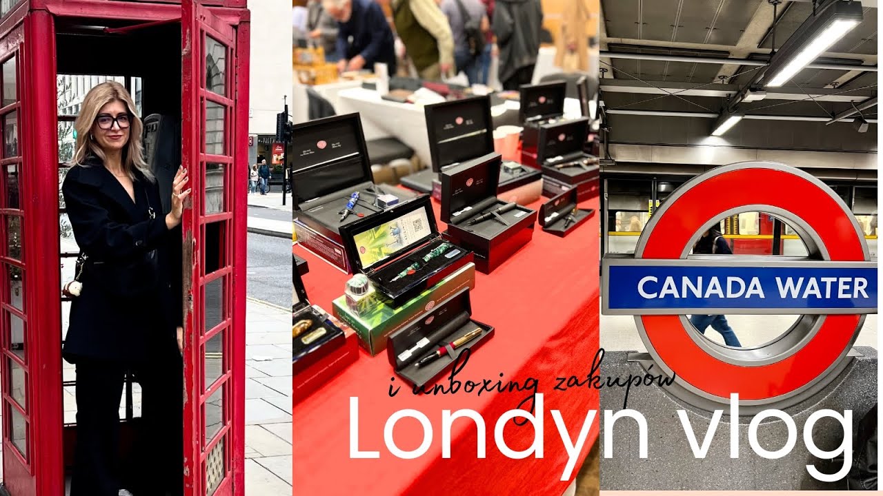 VLOG LONDYN PEN SHOW targi, zwiedzanie i unboxing zakupów i rzeczy do journalingu.