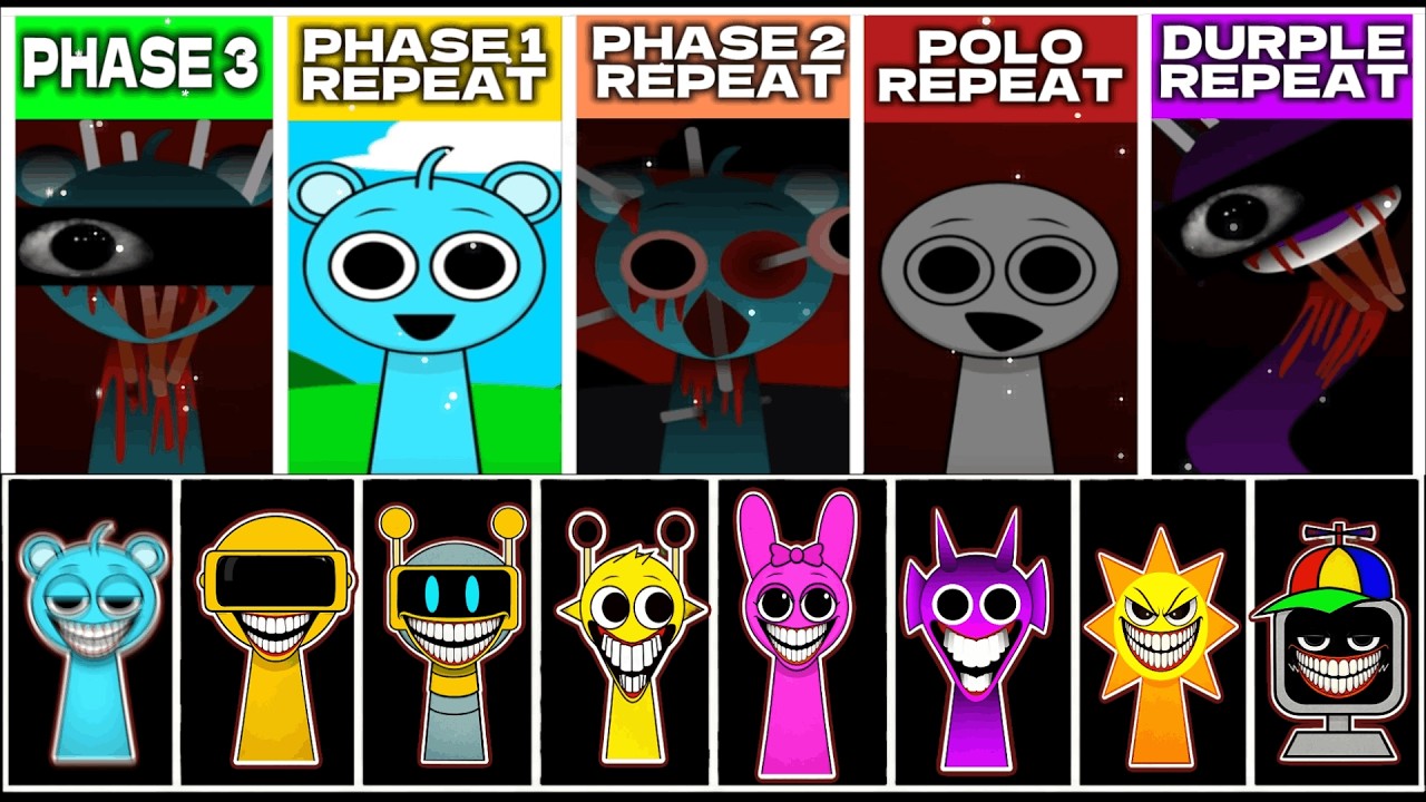 Sprunki But Phase 1, Phase 2, Polo And Durple REPEAT After PHASE 3