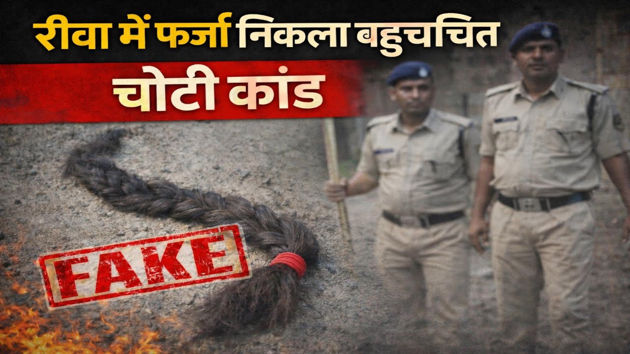 रीवा में फर्जी निकला बहुचर्चित चोटी कांड : चोटी उखाड़ने के आरोपों को पुलिस नें ठहराया गलत...