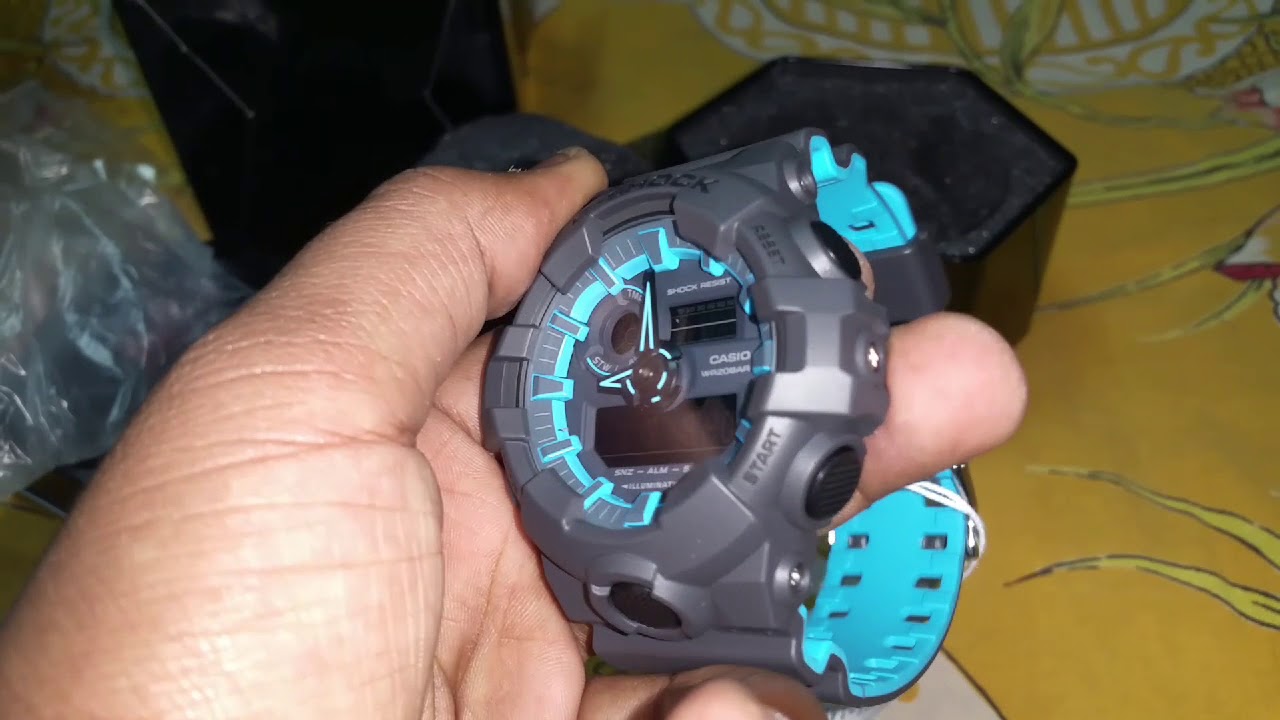 Unboxing of Casio G Shock GA-700SE-1A2DR or G762 ordered from Flipkart India.