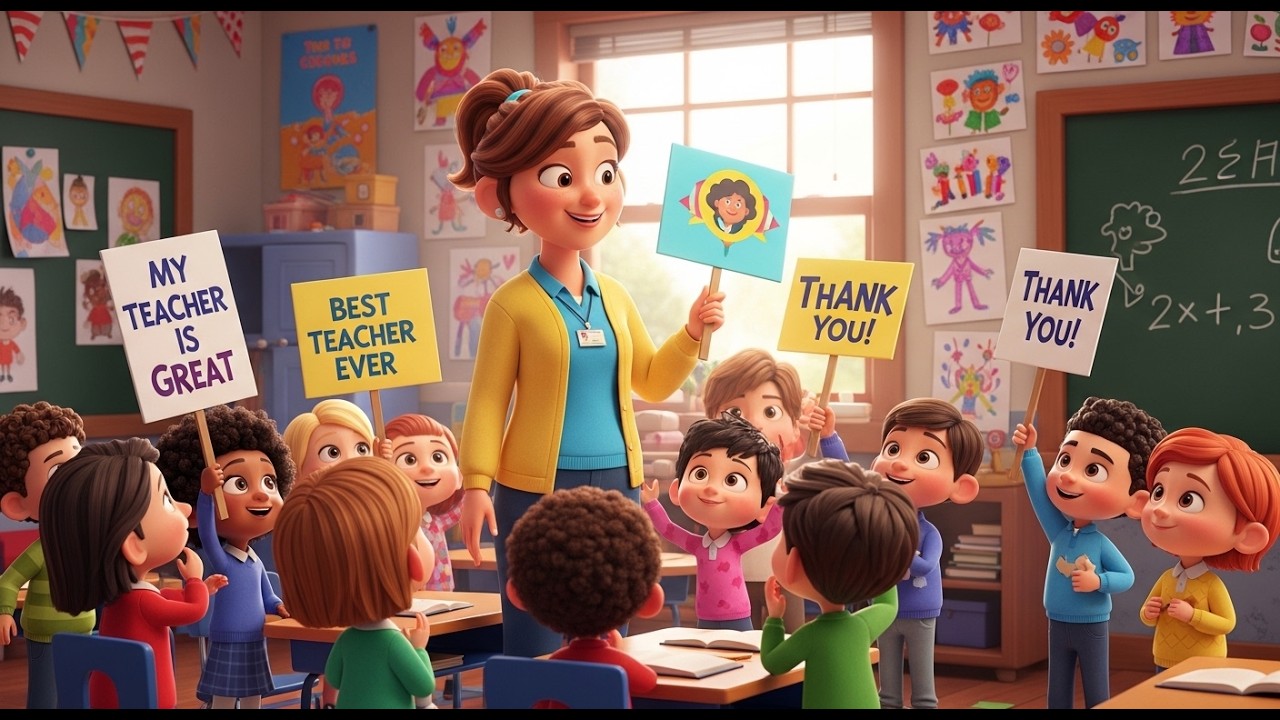 My Teacher Is Great 🍎 | Thank You Teacher Song for Kids | Fun Classroom Song