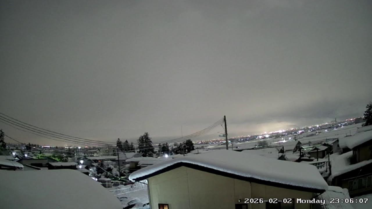 甑岳が見える山形県西村山郡河北町ライブカメラ Yamagata Nishimurayamagun Live camera.world.cam