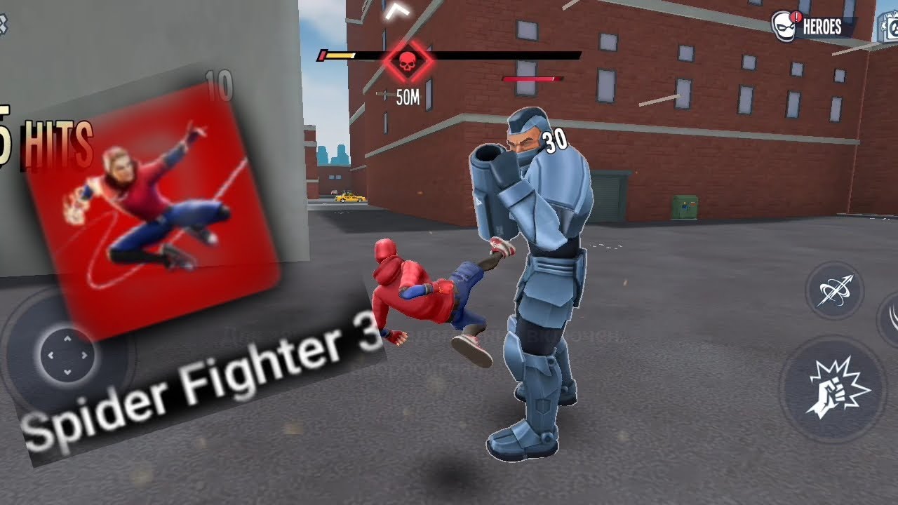 Играю в человека паука на телефоне | Spider Fighter 3