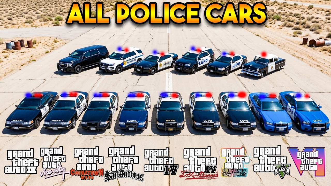 EVERY GTA POLICE CAR 2001-2026 !