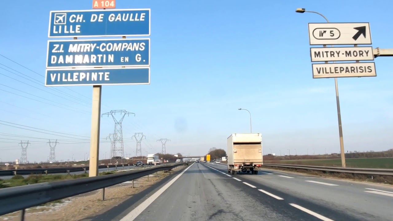 #Driving in France autoroute la Francilienne#vlog57