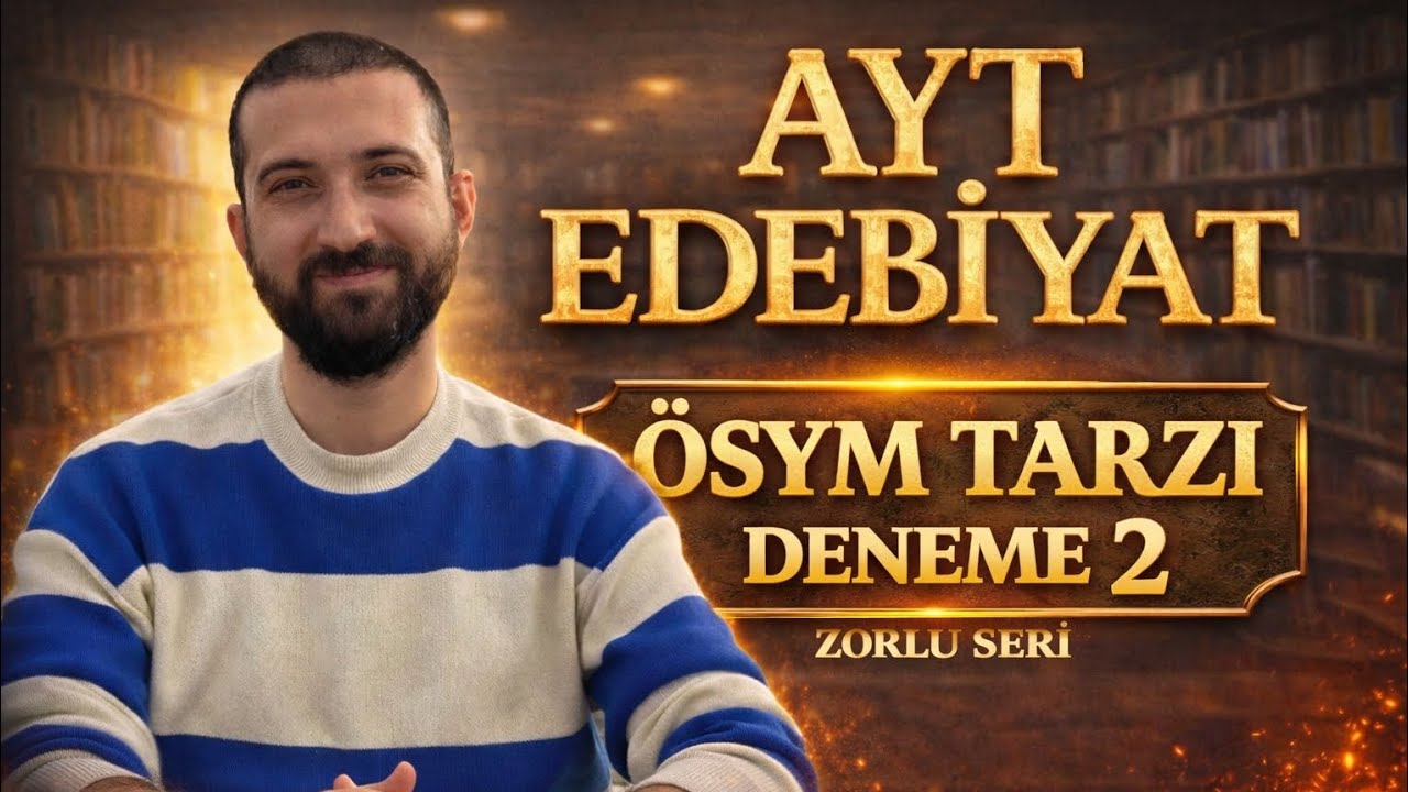 AYT Edebiyat ÖSYM Tarzı Zor Deneme 2/ Ters Köşe Yapacak Kritik sorular