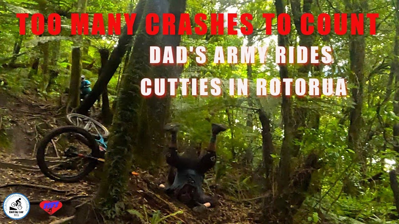 TOOOO Many Crashes to Count. Dad's Army rides CUTTIES in Rotorua.