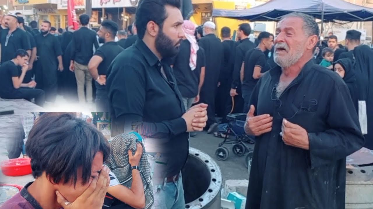 بكاء اصحاب المواكب بعد الانسحاب من الخدمة الحسينية  ___ تقديم محمد الشاوي ___ انتاج هنا العراق