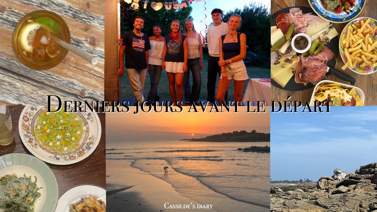 Mes dernières semaines en France | plage | soleil | soirée | bagages