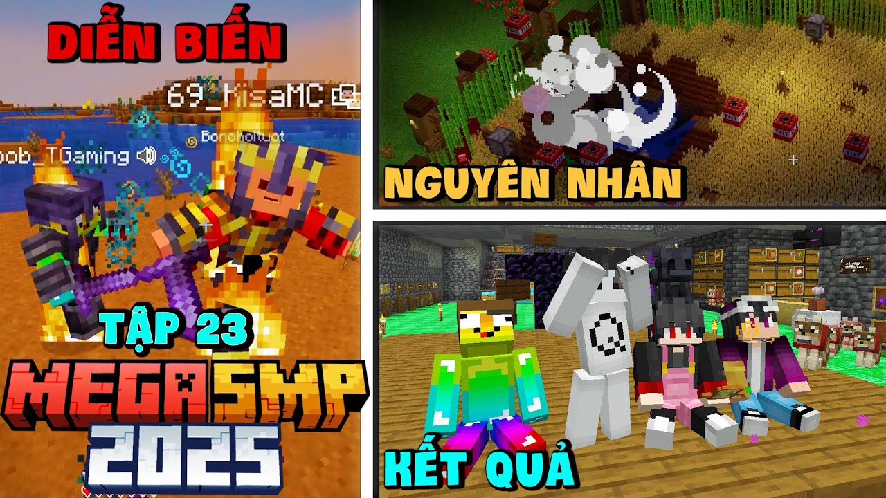 Mega SMP 2025 Tập 23: Nguyên Nhân - Diễn Biến - Kết Quả - Ý Nghĩa Của Trận Đánh LifeSteal!!