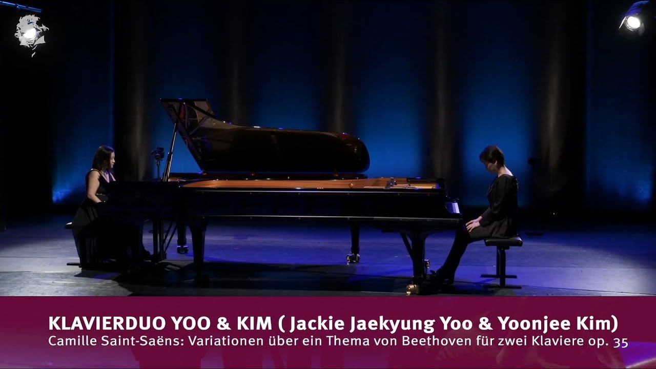 Saint-Saëns: Variationen über ein Thema von Beethoven für zwei Klaviere op. 35 | Duo Yoo + Kim