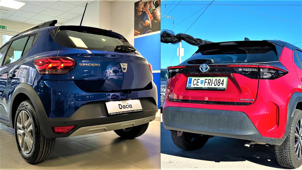 New Toyota YARIS Cross 2023 vs New DACIA Sandero Stepway 2023 Comparison by Supergimm
